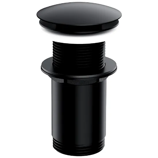 Obrazek Korek klik-klak do syfonu umywalkowego bez przelewu czarny