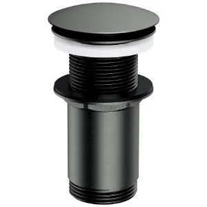 Obrazek Korek klik-klak do syfonu umywalkowego bez przelewu grafit