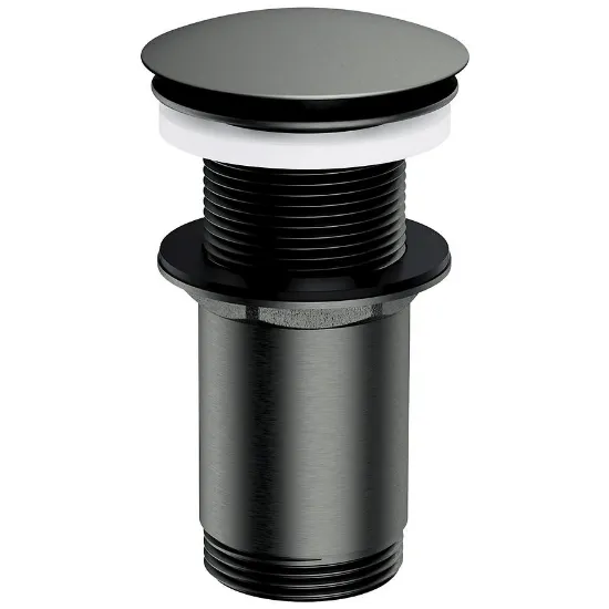 Obrazek Korek klik-klak do syfonu umywalkowego bez przelewu grafit