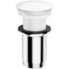 Obrazek Korek klik-klak do syfonu umywalkowego bez przelewu biały połysk