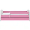 Obrazek Łóżko dziecięce Babydreams+SZ+M różowy 80x180 baletnica
