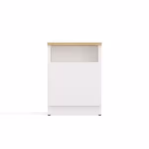 Obrazek Szafka nocna Galaxy 30 1D biały/dąb artisan