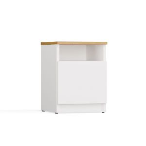 Obrazek Szafka nocna Galaxy 30 1D biały/dąb artisan