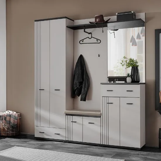 Obrazek Garderoba Hugo III Cc Hg3+P2 Poduszka Kaszmir/Czarny