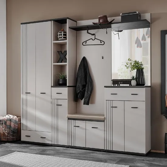 Obrazek Garderoba Hugo IV Cc Hg4+P2 Poduszka Kaszmir/Czarny