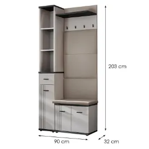 Obrazek Garderoba Hugo V Cc Hg5+P2 Poduszka Kaszmir/Czarny