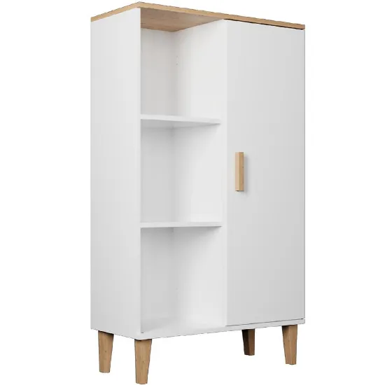 Obrazek Regał Denver Biały/Hikora