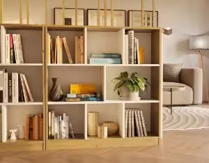 Obrazek Regał Darco 8P dąb artisan/biały