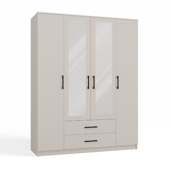 Obrazek Szafa Graviola 160 z lustrem kaszmir beż