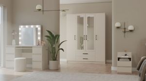 Obrazek Szafa Graviola 160 z lustrem kaszmir beż