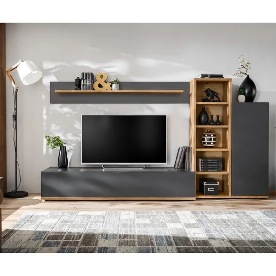 Obrazek Meblościanka Silk 3 Anwt Sk3 Antracyt/Wotan