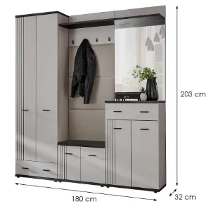 Obrazek Garderoba Hugo VII Cc Hg7 Kaszmir/Czarny