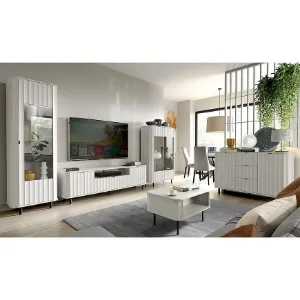 Obrazek Szafka RTV Novado 6nv 140 Biały Klasyczny