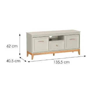 Obrazek Szafka RTV Windsor 8w Kashmir/Dąb Naturalny