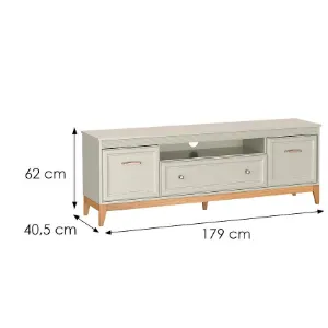 Obrazek Szafka RTV Windsor 9w Kashmir/Dąb Naturalny