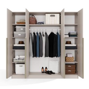 Obrazek Szafa Sensory 200 cm 4D kaszmir beż