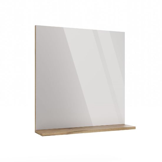 Obrazek Lustro łazienkowe z półką Trigo dąb evoke