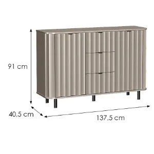 Obrazek Komoda Novado 1nv 140 Clay Gray