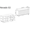 Obrazek Komoda Novado 2nv 180 Clay Gray