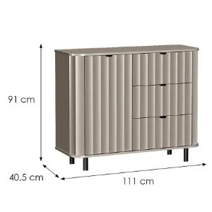 Obrazek Komoda Novado 3nv 110 Clay Gray