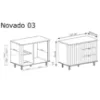 Obrazek Komoda Novado 3nv 110 Clay Gray