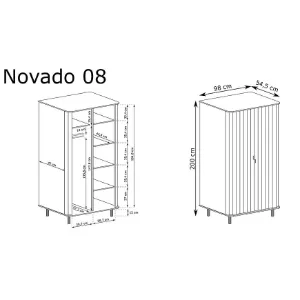 Obrazek Szafa Novado 8nv Biały Klasyczny