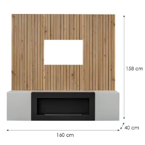 Obrazek Meblościanka Xari Pgas Xr L2-K Perla Gray/Artisan