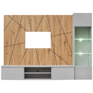 Obrazek Meblościanka Xari Pgas Xr G Perla Gray/Artisan