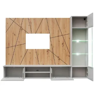 Obrazek Meblościanka Xari Pgas Xr G Perla Gray/Artisan