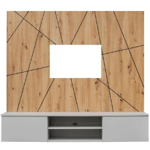 Obrazek Meblościanka Xari Pgas Xr G2 Perla Gray/Artisan