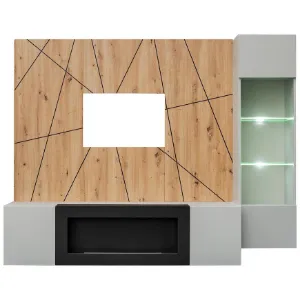 Obrazek Meblościanka Xari Pgas Xr G-K Perla Gray/Artisan