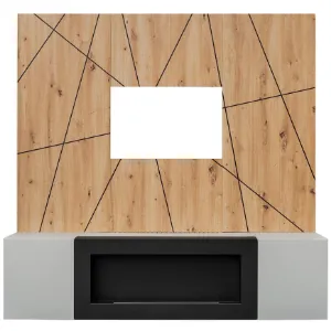 Obrazek Meblościanka Xari Pgas Xr G2-K Perla Gray/Artisan