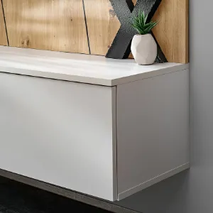 Obrazek Meblościanka Xari Pgas Xr G2-K Perla Gray/Artisan