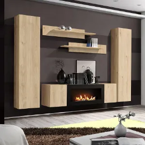 Obrazek Meblościanka Fly Hj Fy M1 Hickory Jackson/Biokominek