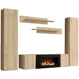 Obrazek Meblościanka Fly Hj Fy M1 Hickory Jackson/Biokominek