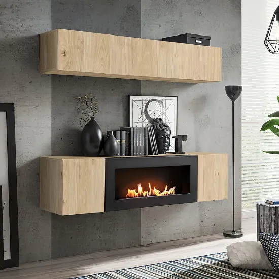 Obrazek Meblościanka Fly Hj Fy N1 Hickory Jackson/Biokominek