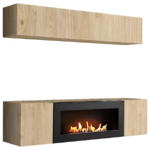 Obrazek Meblościanka Fly Hj Fy N1 Hickory Jackson/Biokominek