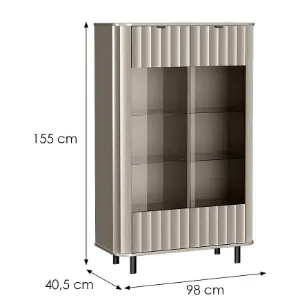 Obrazek Witryna Niska Novado 9nv Clay Gray