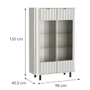 Obrazek Witryna Niska Novado 9nv Biały Klasyczny