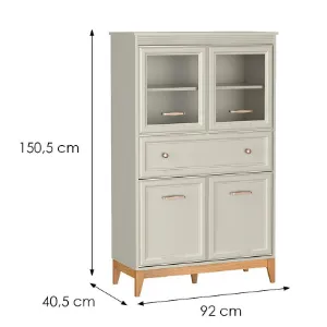 Obrazek Witryna Niska Windsor 5w Kashmir/Dąb Naturalny