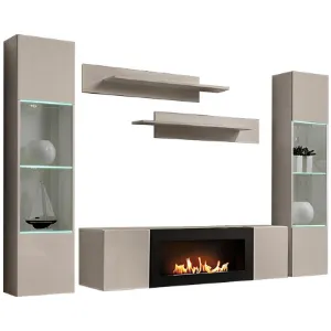 Obrazek Meblościanka Fly Cc Fy M3 Kaszmir/Biokominek