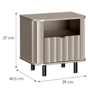 Obrazek Szafka Nocna Novado 7nv Clay Gray