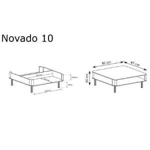 Obrazek Ława Novado 10nv Biały Klasyczny