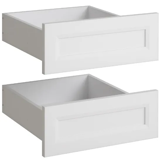 Obrazek Szuflada Nakładana Szafy Ultra 1DX 2 szt ramka biały platynowy