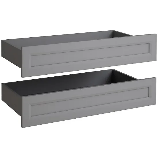 Obrazek Szuflada Nakładana Szafy Ultra 2Dx 2 szt ramka szary