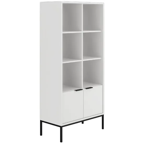 Obrazek Regał Austin biały/czarny