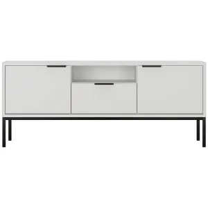 Obrazek Szafka RTV 135 Austin biały/czarny