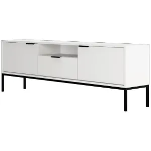 Obrazek Szafka RTV 175 Austin biały/czarny