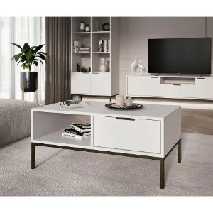 Obrazek Stolik 100 Austin biały/czarny