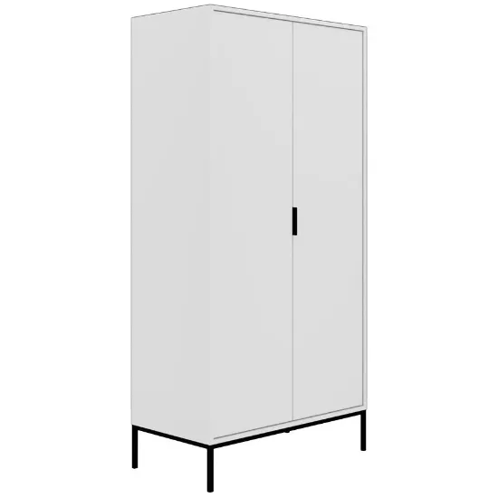 Obrazek Szafa Austin biały/czarny